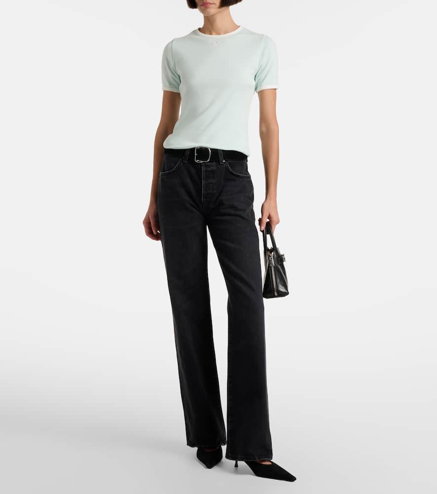 Courrèges Signature logo cotton T-shirt