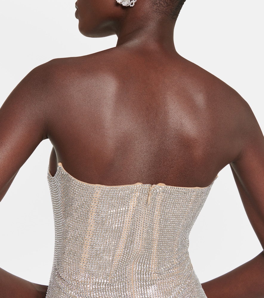 Crystal-embellished minidress