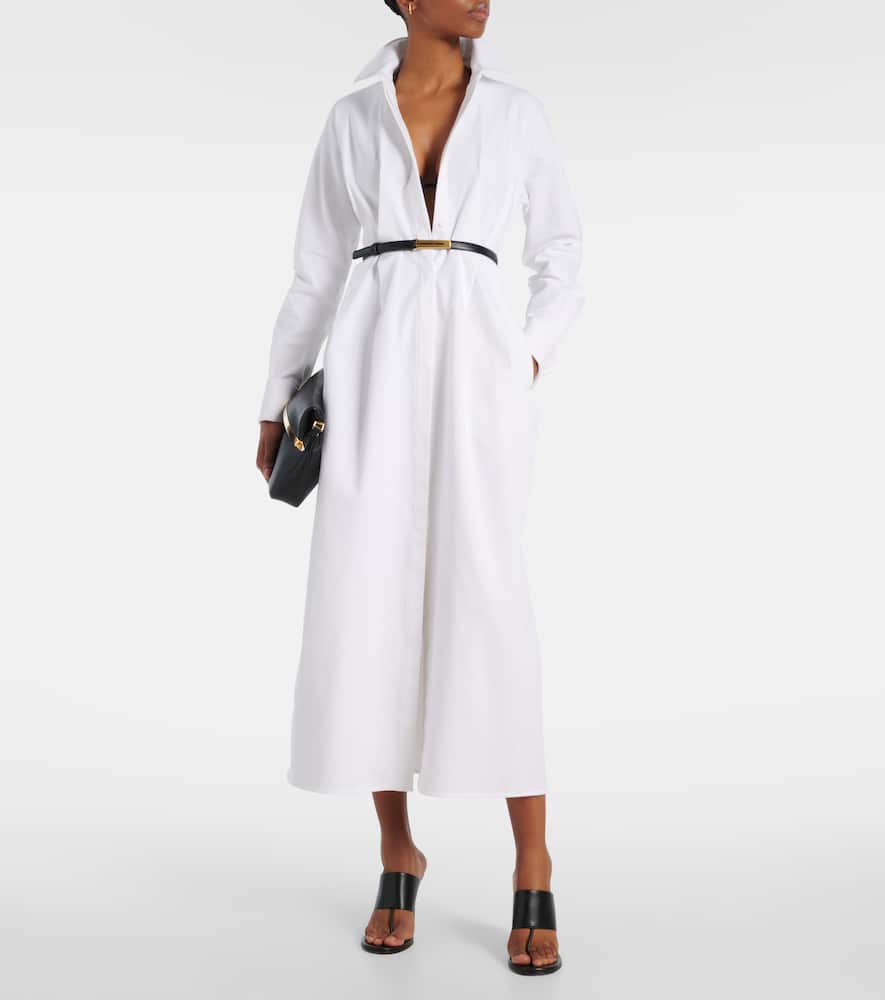 Arezzo gabardine shirt dress