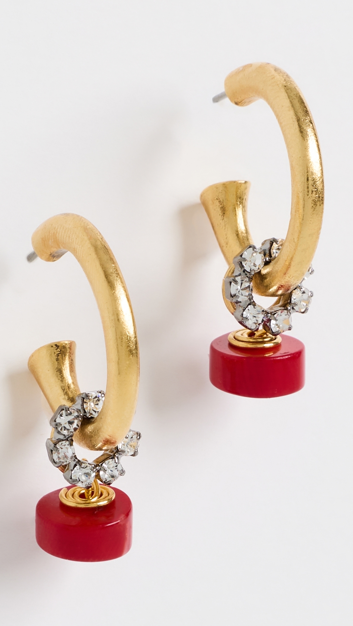 Effie Earrings Coral One Size