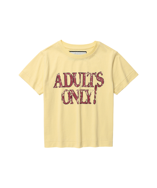 ADULTS ONLY TEE YELLOW