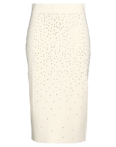Woman Midi skirt Ivory Size M Viscose, Polyester