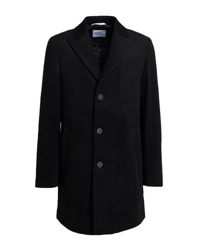 Man Coat Black Size 36 Wool, Polyester, Cashmere