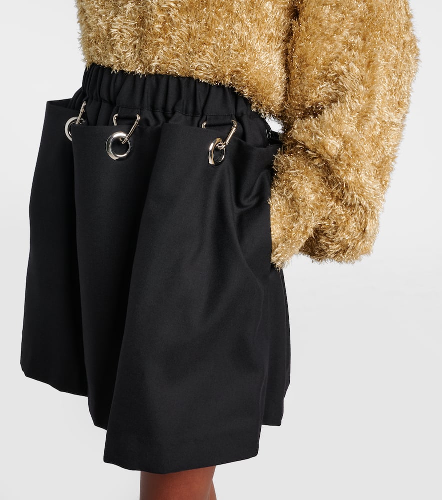 Wool miniskirt