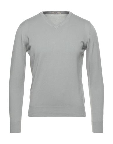 Man Sweater Light grey Size XL Cotton