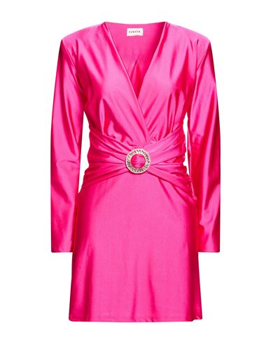 P. a.r. o.s. h. Woman Mini dress Fuchsia Size M Polyamide, Elastane