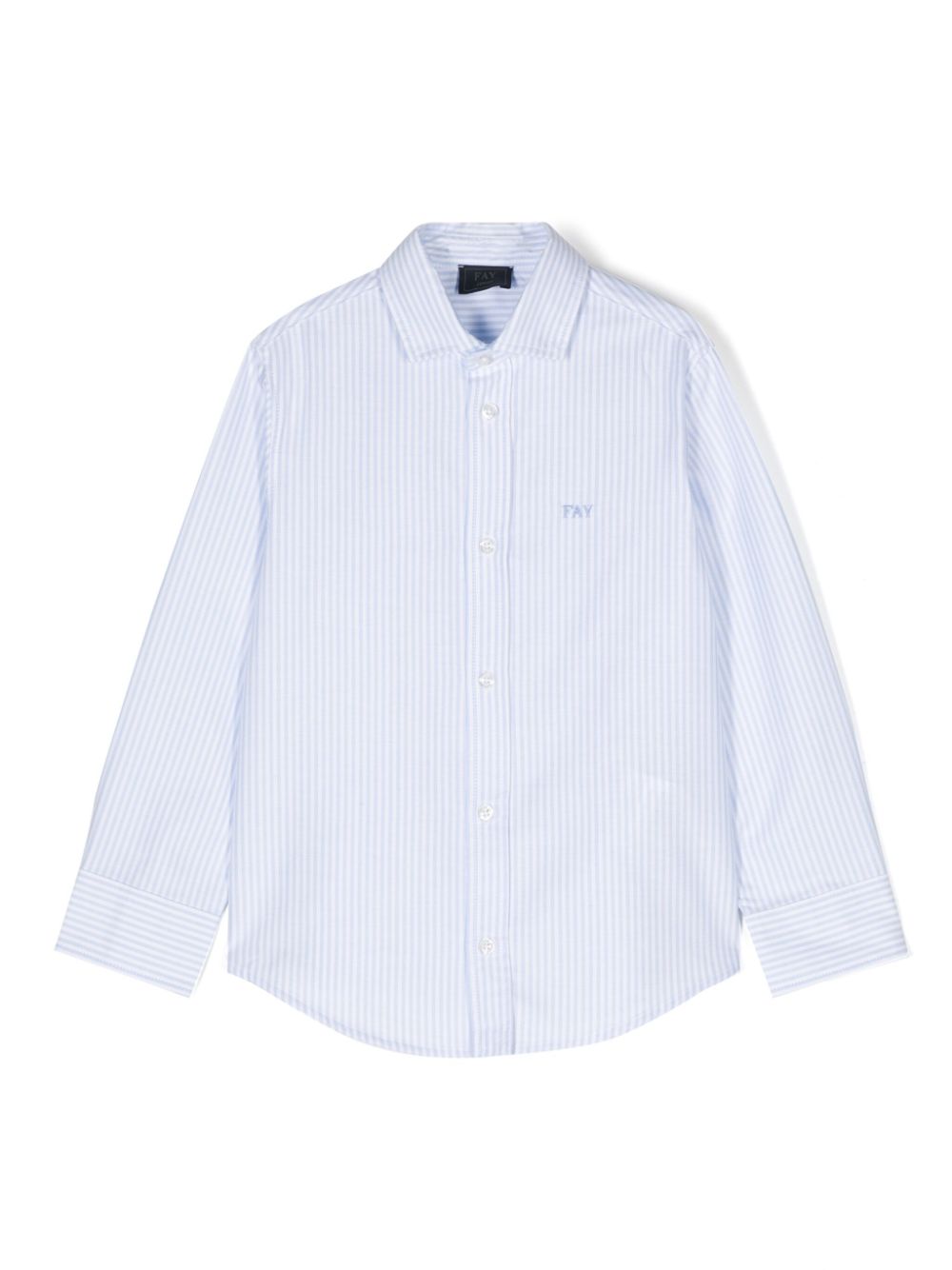 Logo-embroidered shirt - Blue