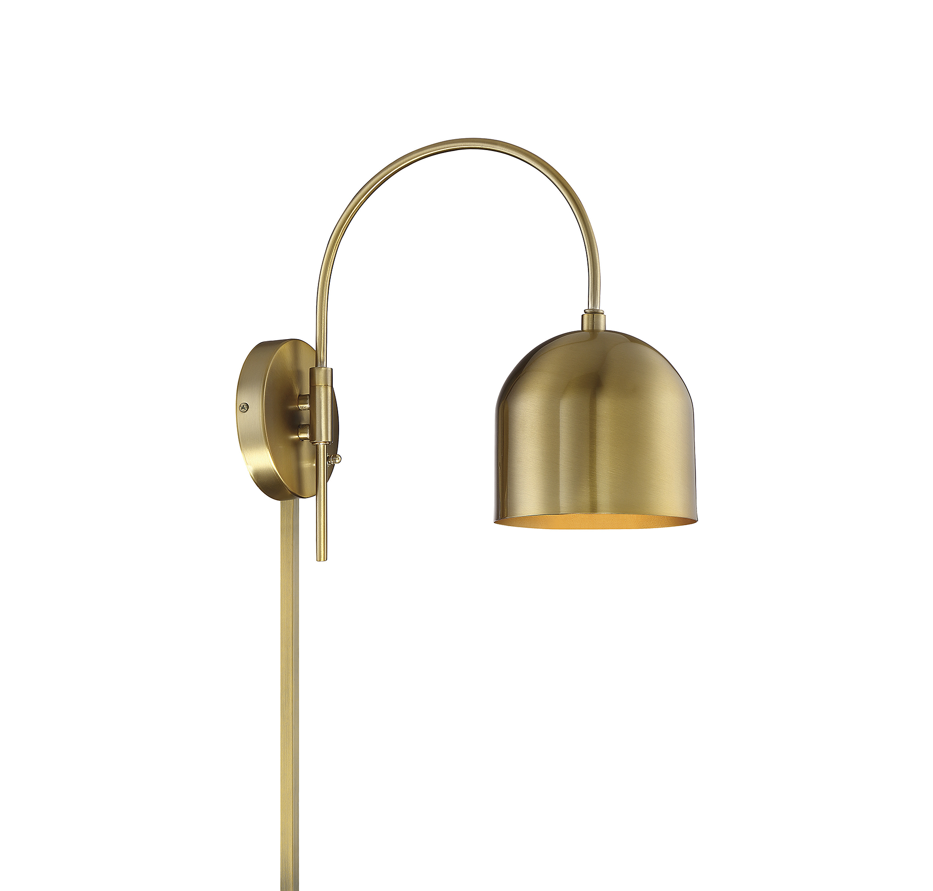 Trade Winds Lighting 1-Light Wall Sconce In Warm Brass - TW110050-NB