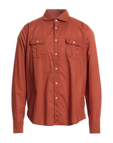 Man Shirt Rust Size 15 ½ Cotton