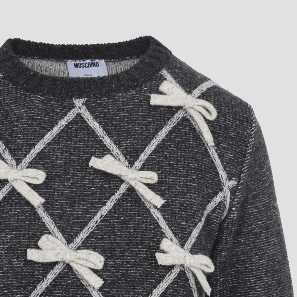 Grey Embellished Sweater