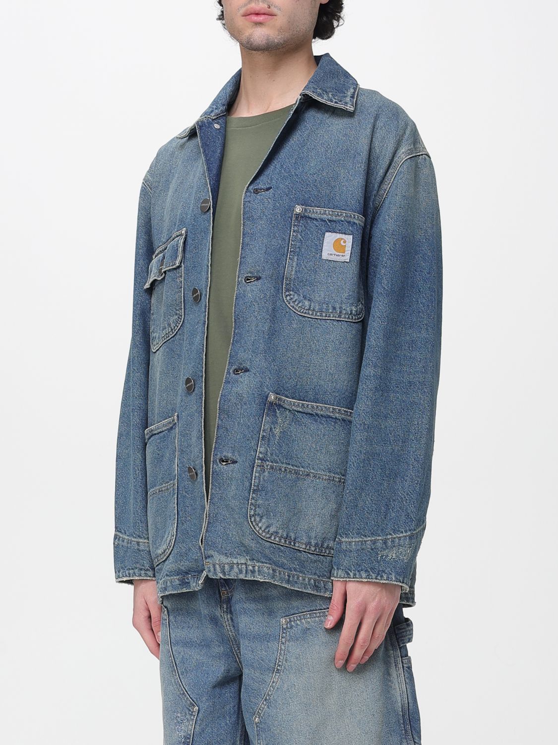 Jacket Men color Denim