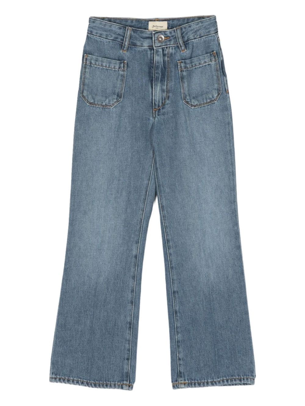 Logo-patch jeans - Blue