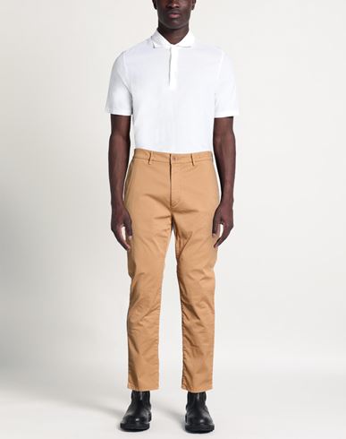 Man Pants Camel Size 30 Cotton, Elastane