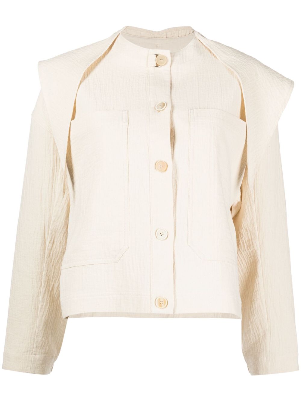 The Skipper button-fastening jacket - Neutrals