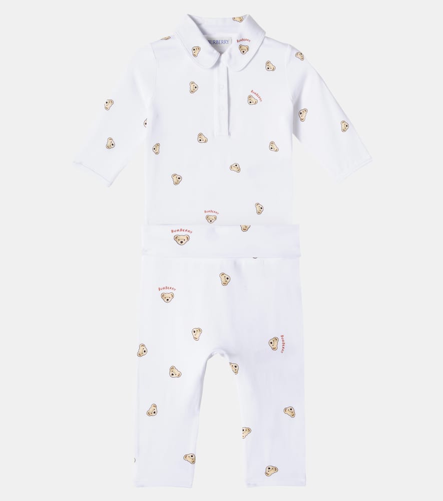 Baby logo bodysuit and leggings set