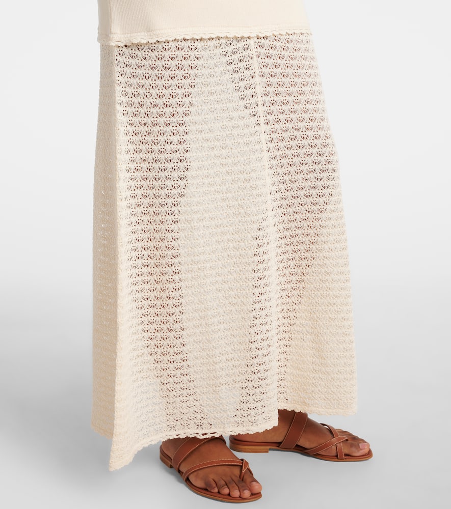 Romy crochet-trimmed maxi dress