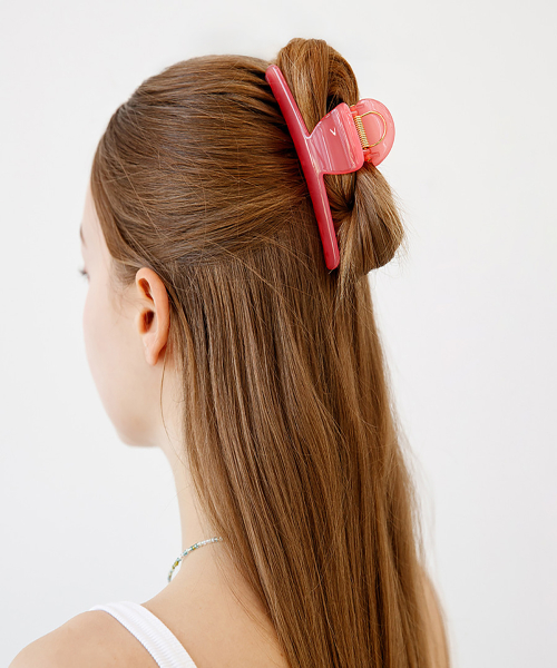 Tint Shell Claw Round Color Hair Clip