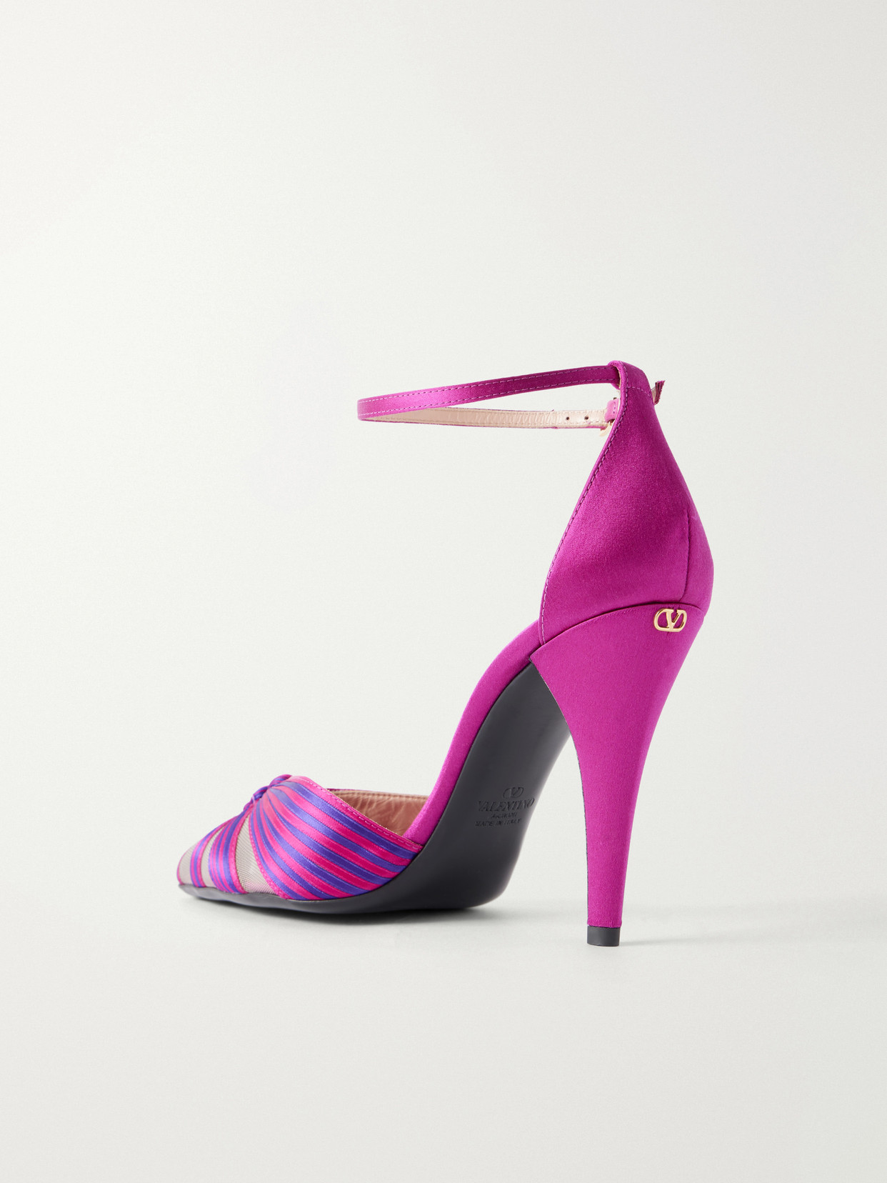 Annine 100 Satin Pumps - Pink