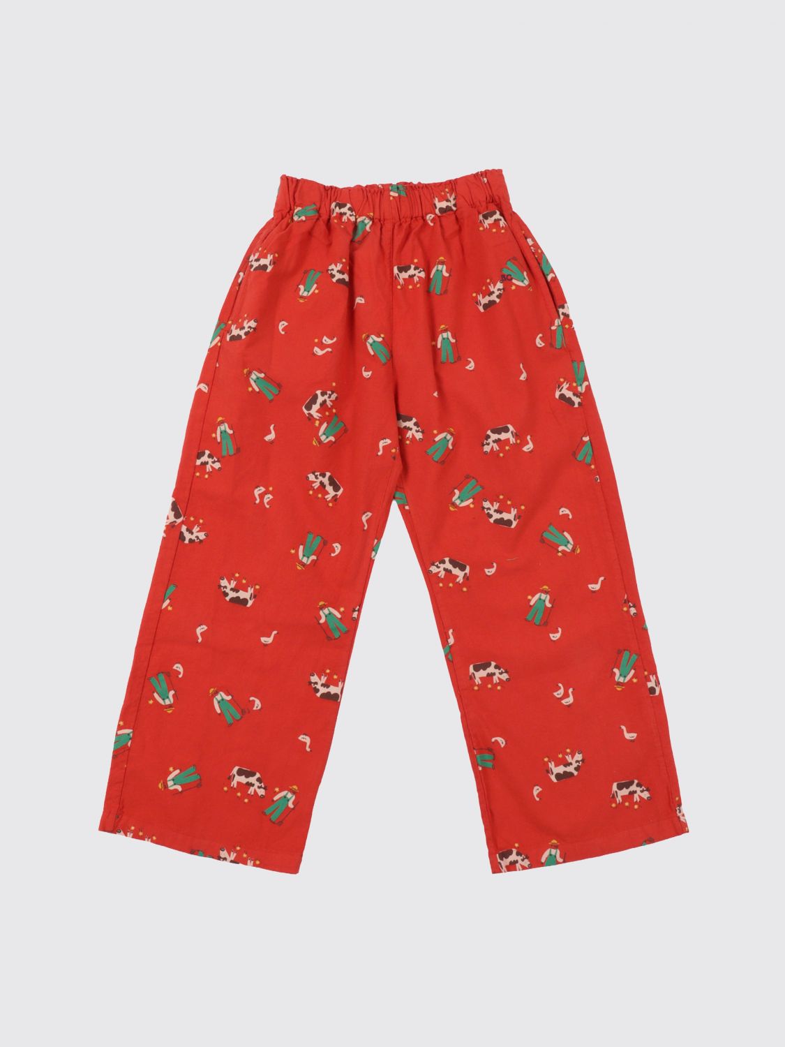 Pants Kids color Red