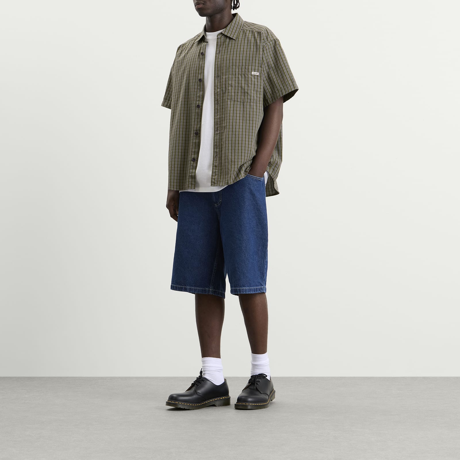 Men's Mitchell Short Sleeve Shirt Black/Green