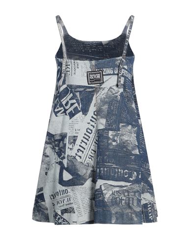Versace Jeans Couture Woman Mini dress Blue Size 8 Cotton, Elastane