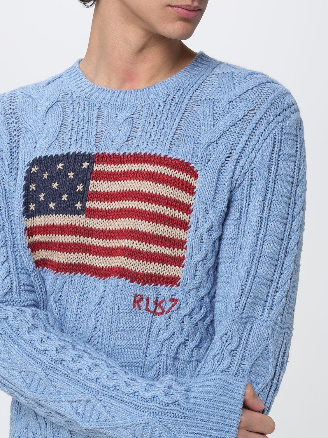 Sweater Men color Blue