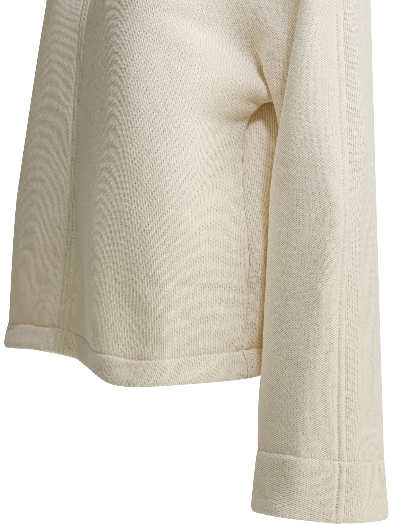 Felpa Max Mara Pure con cappuccio e logo tono su tono