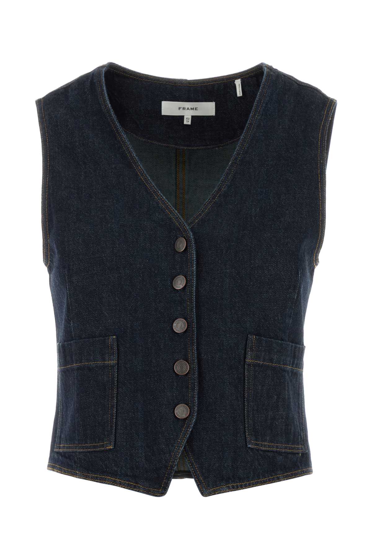 Denim Vest — Blue