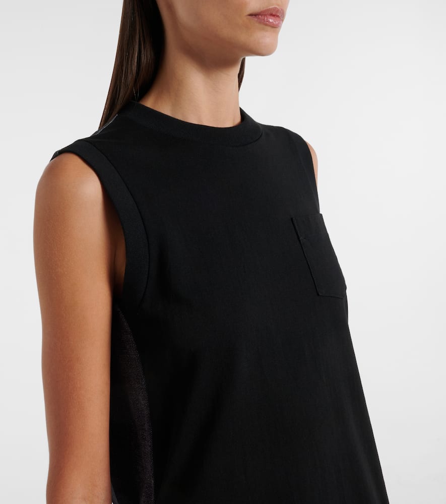 Knitted cotton minidress