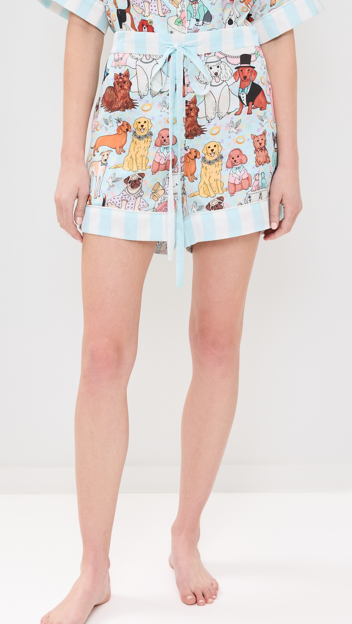 Short Sleeve Short Set Dog Wedding