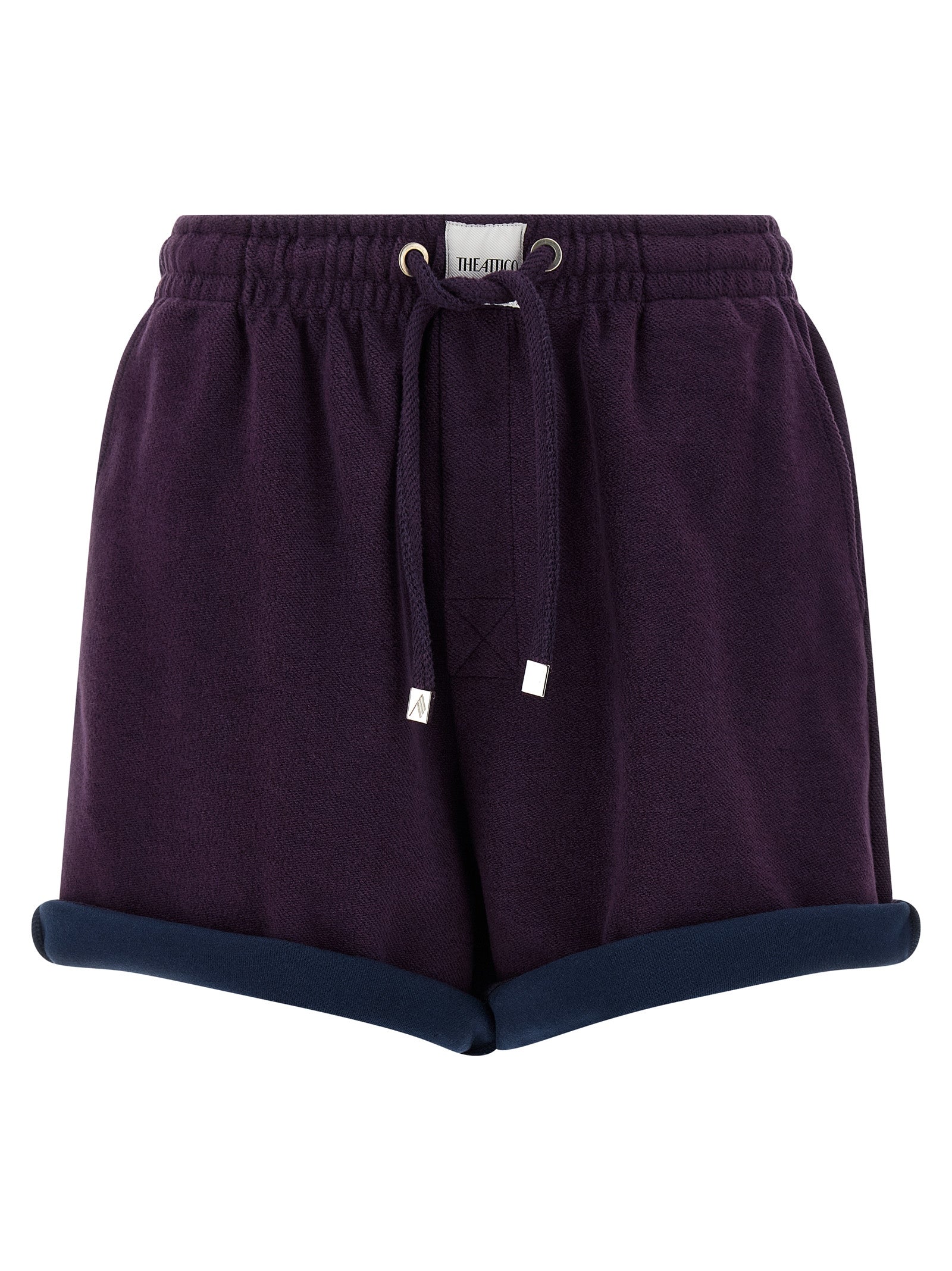 Double Fleece Bermuda Shorts — Purple