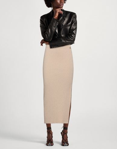 Woman Midi skirt Beige