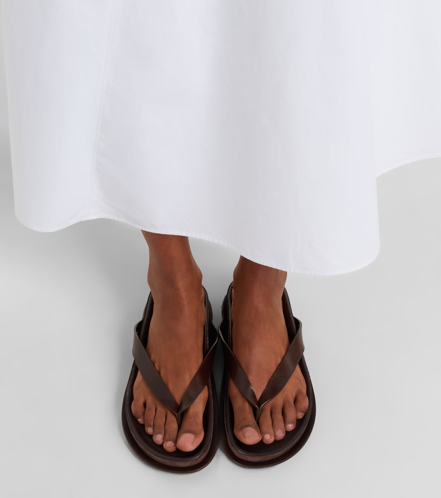 Tatanes leather thong sandals