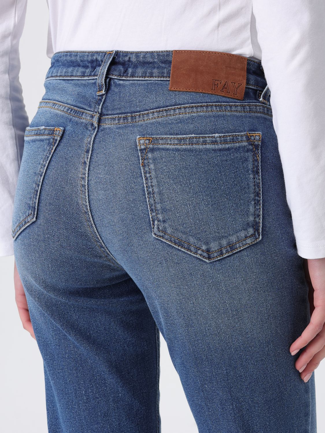 Jeans Woman color Gnawed Blue