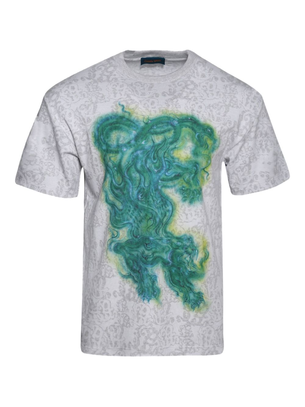 Tiger-print T-shirt - Grey