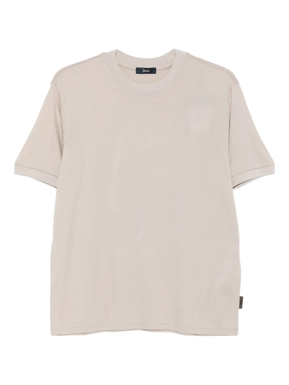Crew-Neck T-Shirt — Beige