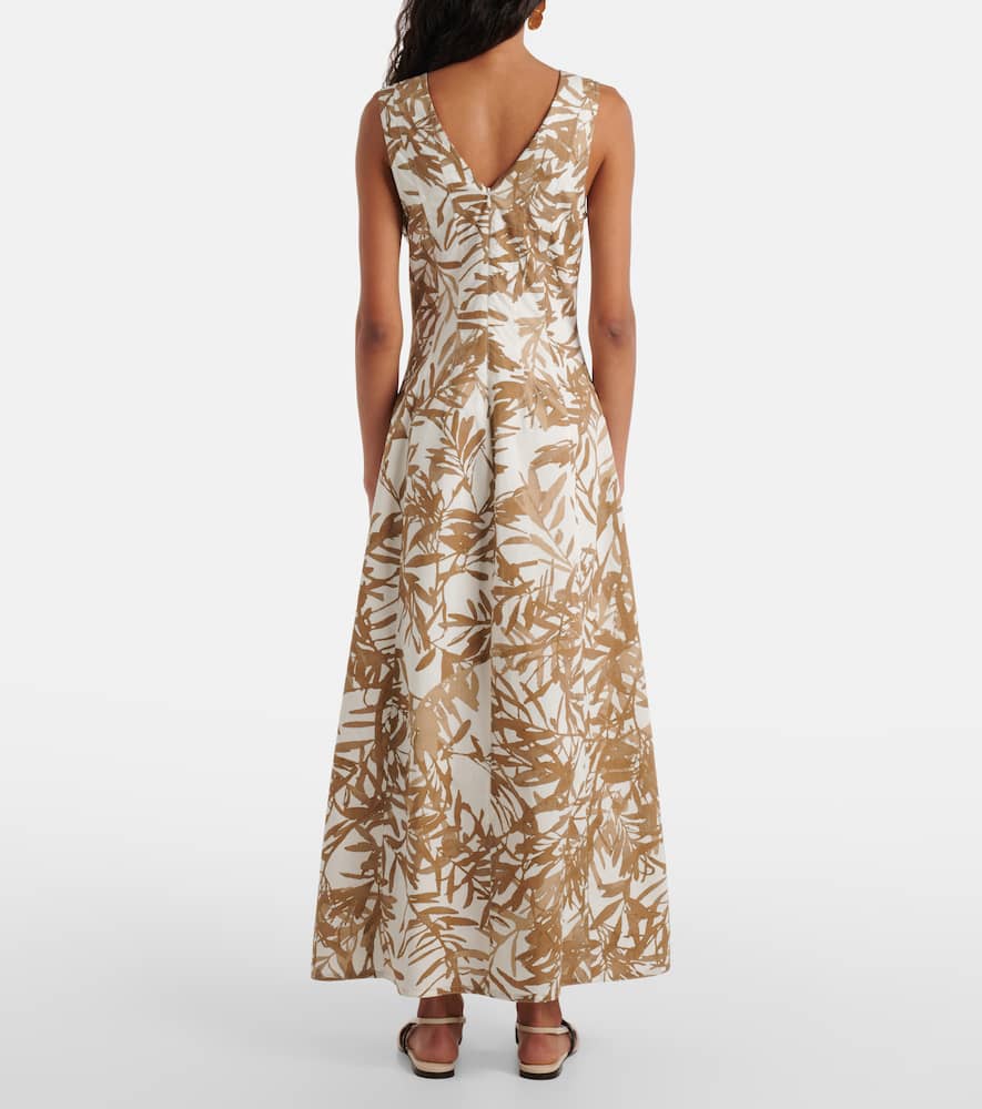 Printed cotton maxi dress