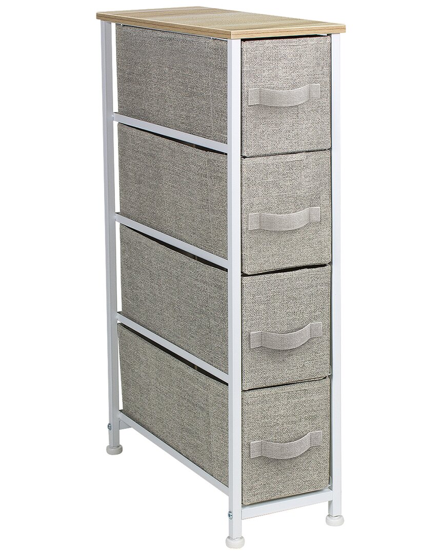 Narrow Dresser Tower With 4 Drawers