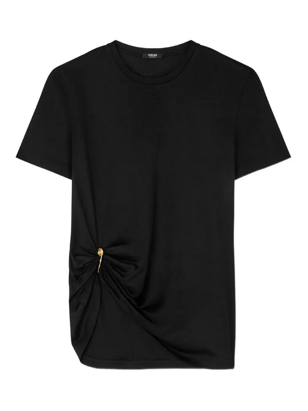 Safety Pin Draped T-Shirt