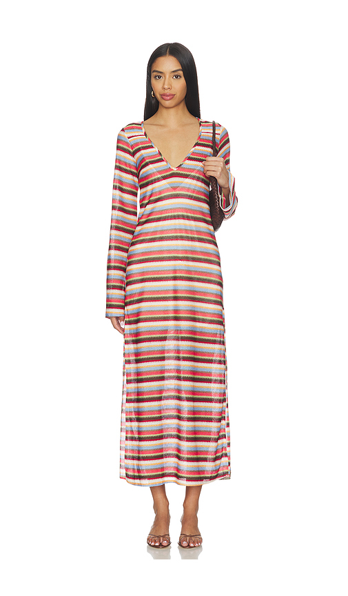 Show Me Your Mumu Staycation Coverup in Brown,Blush. L. Also in M, S