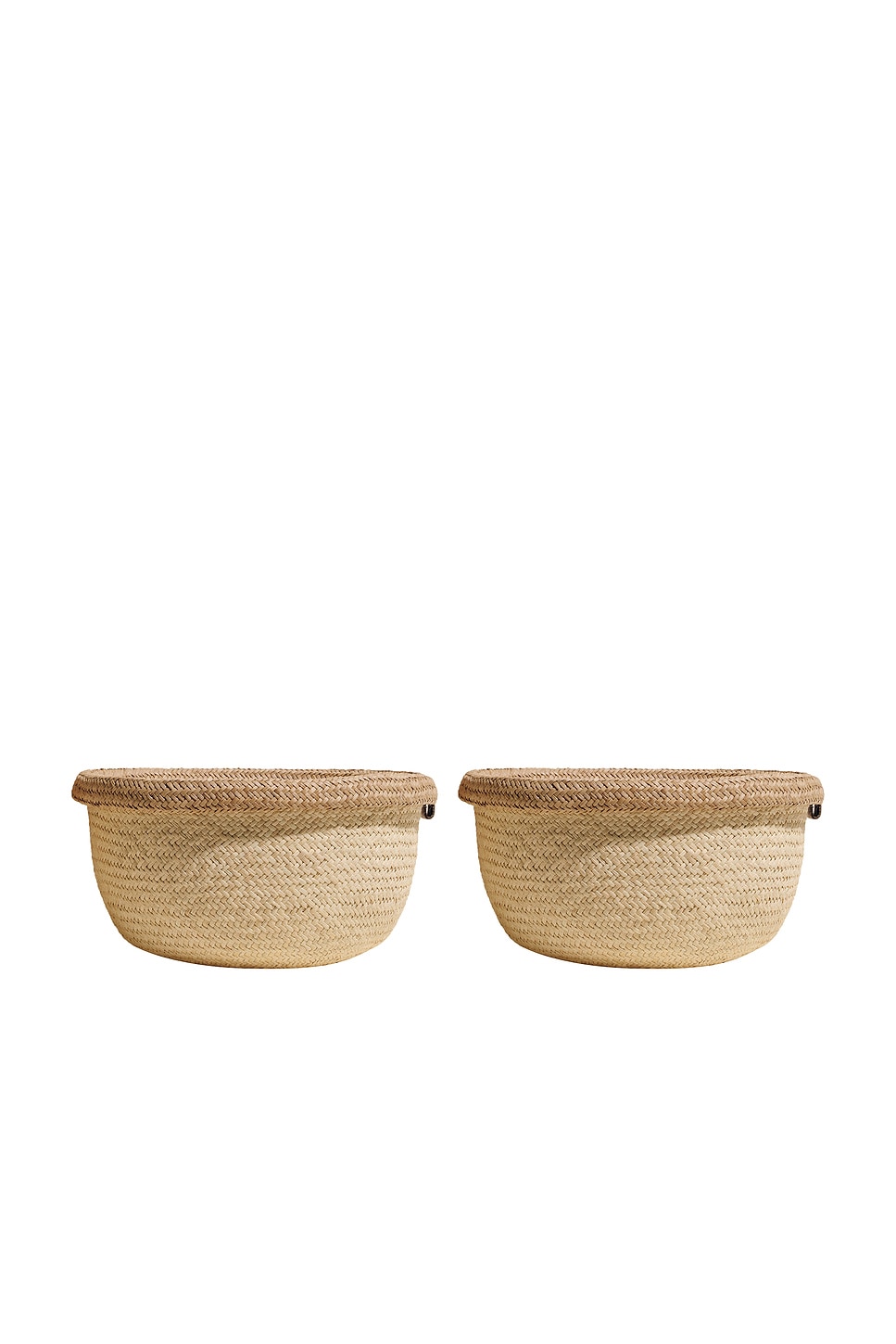 Hunting Season Iraca Bicolor Bowl Set in Crea