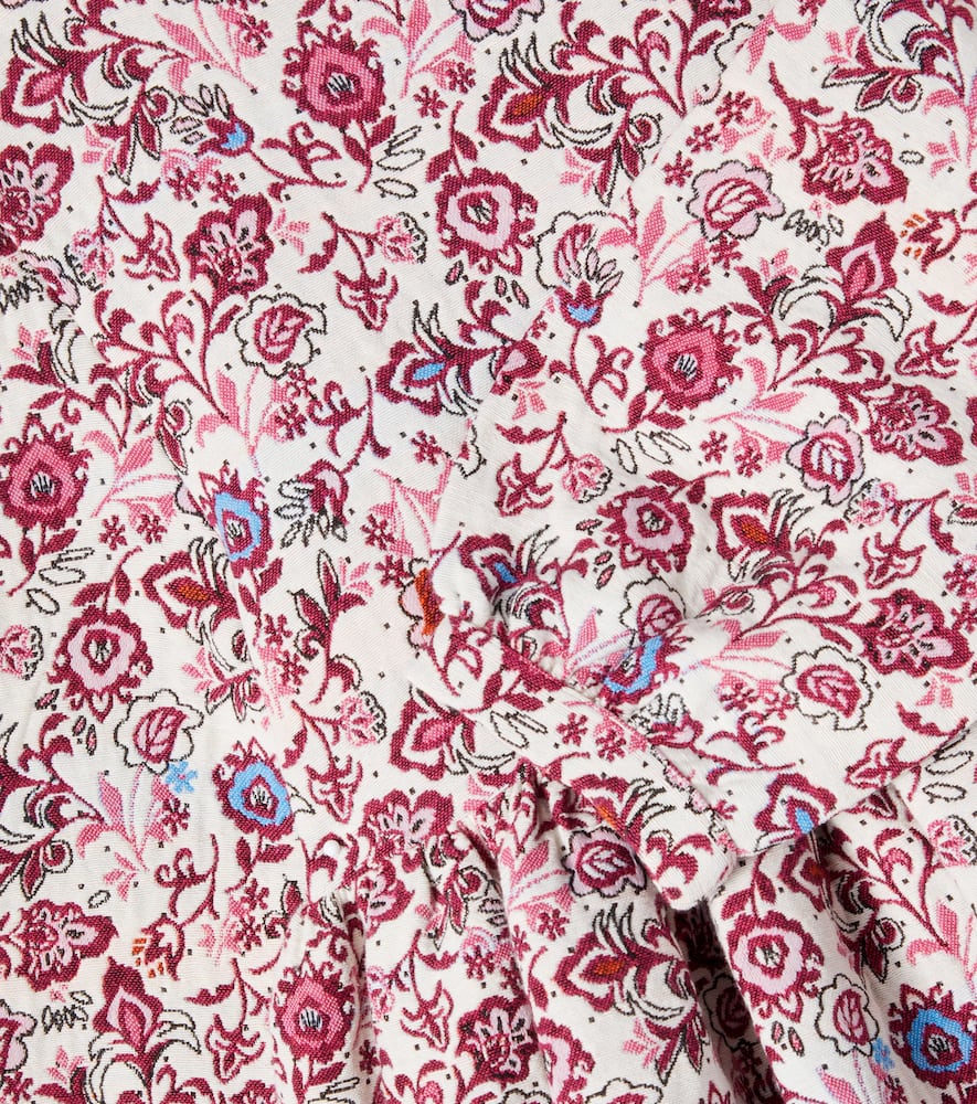 Clarissa cotton-blend jacquard dress