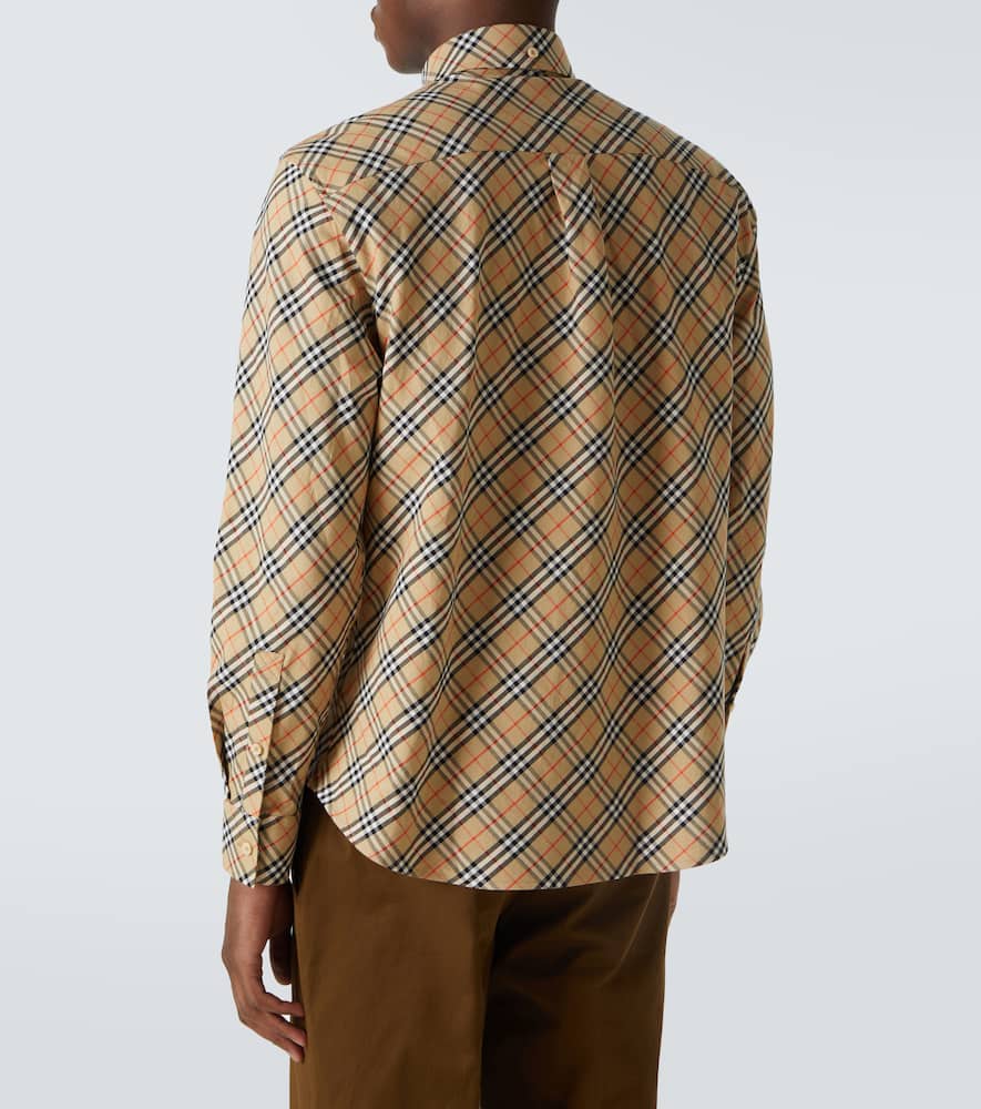 Check cotton poplin shirt
