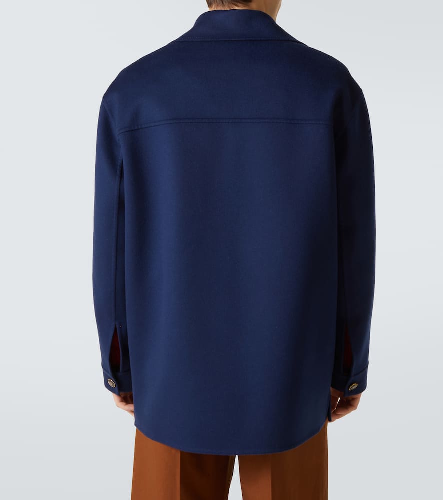 Wool and cashmere overshirt
