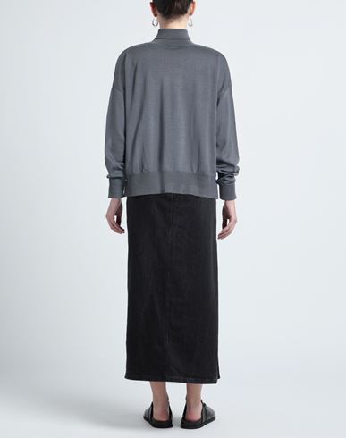 Woman Turtleneck Lead Size 6 Merino Wool