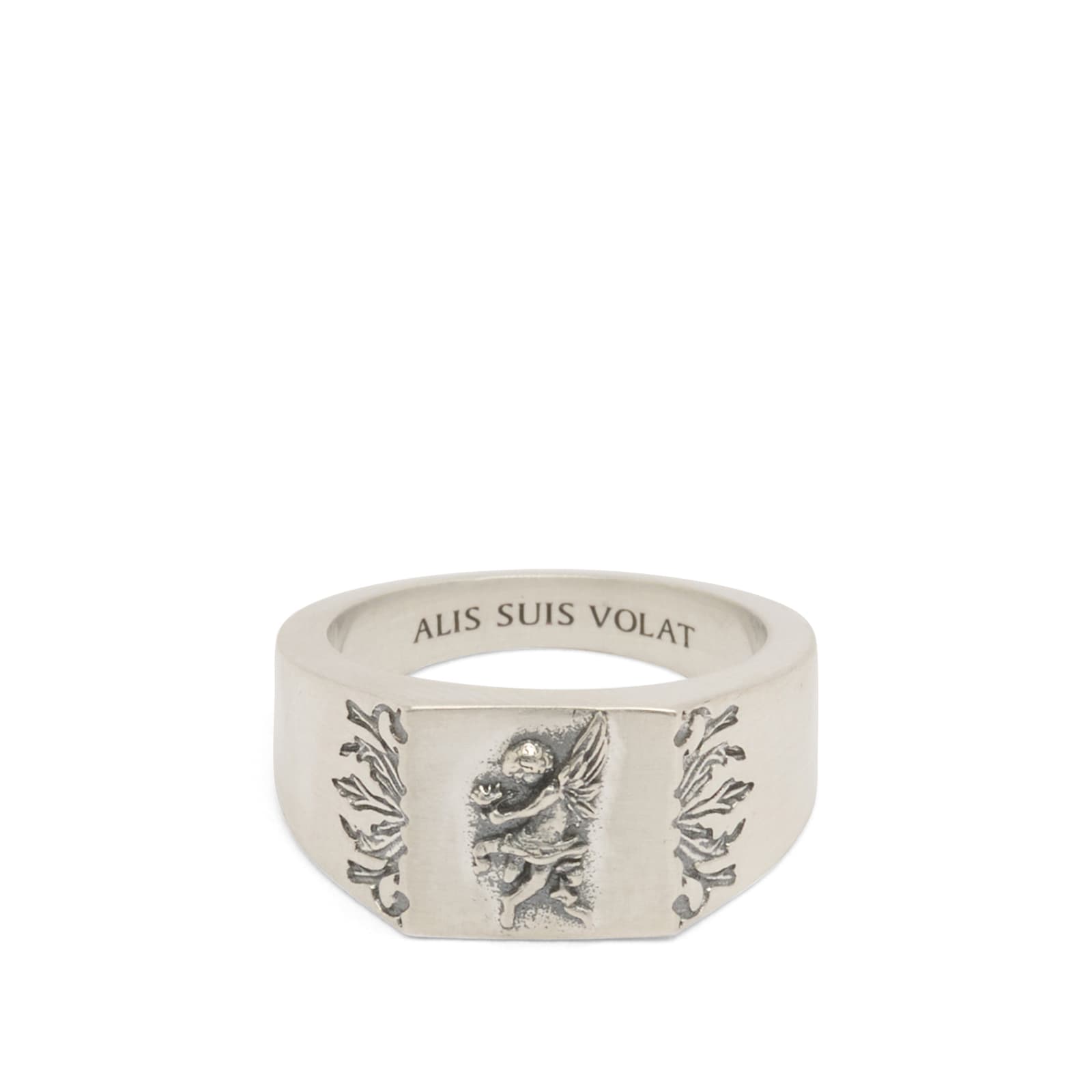 Men's Cherub Ring in Silver