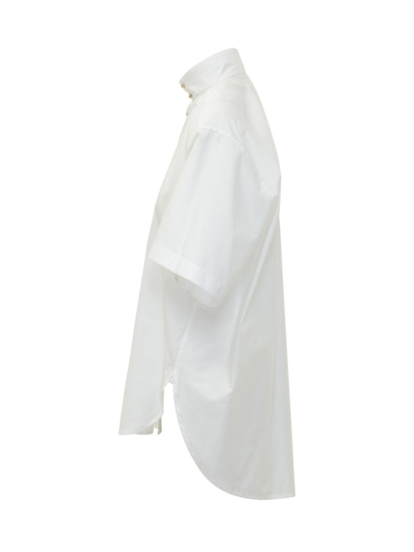 White Oversized Solid Shirt