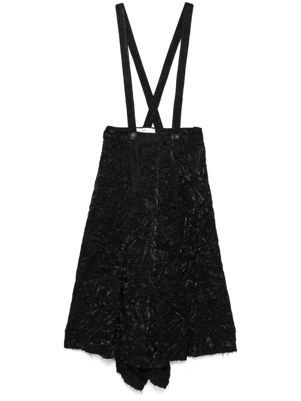 Pleated midi skirt - Black