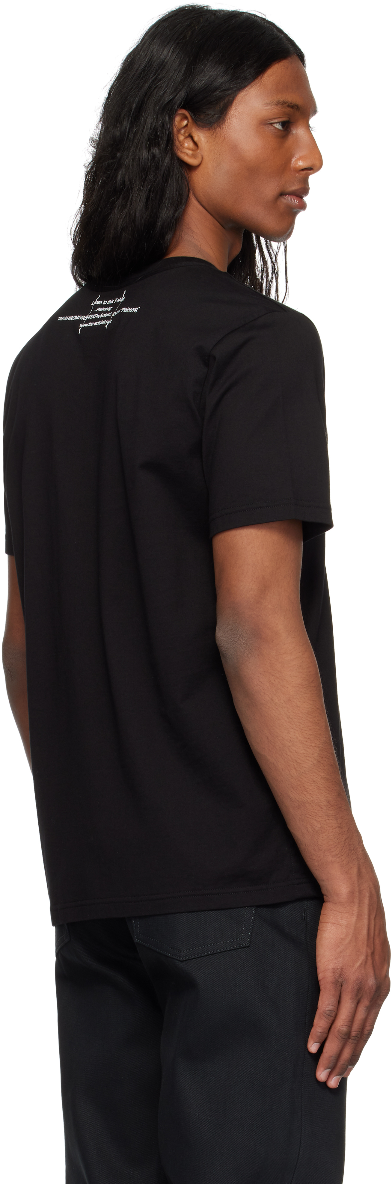 TAKAHIROMIYASHITA TheSoloist. Black 'Plainsong' T-shirt