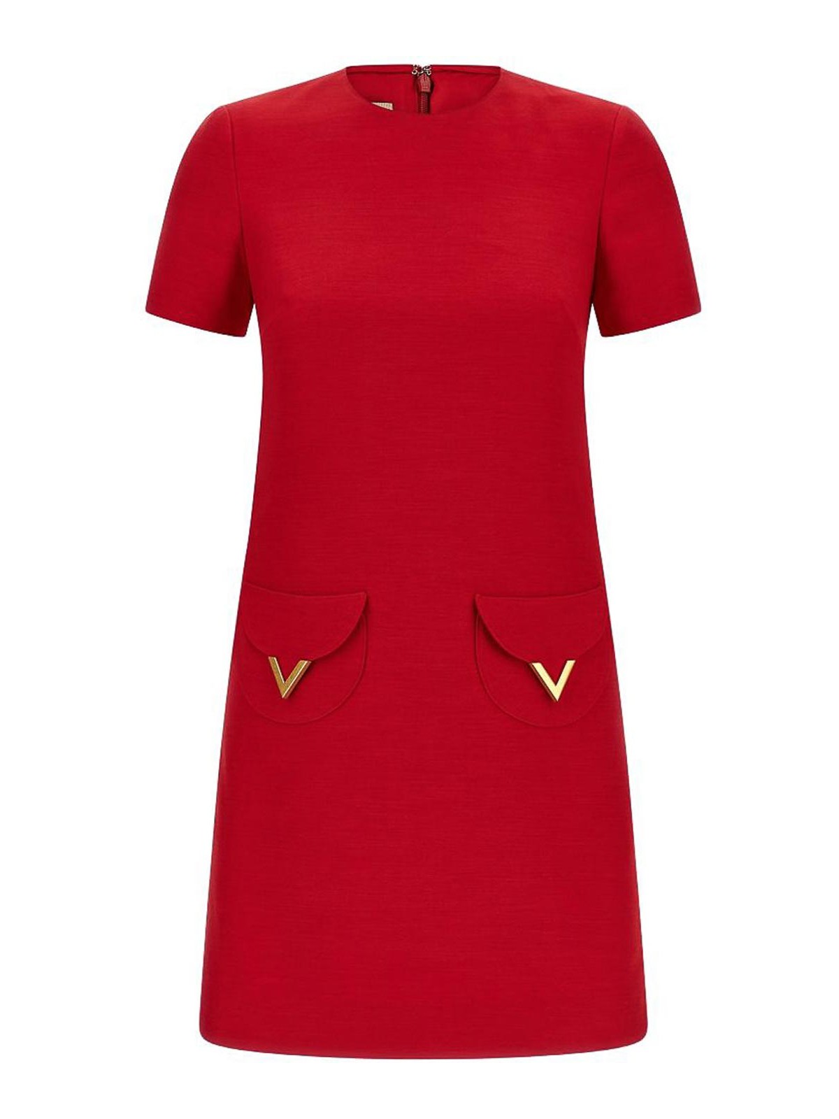 Valentino Garavani - mini dress v logo pocket detai